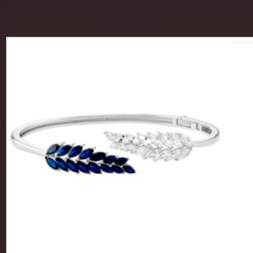 Lab created sapphire bracelet